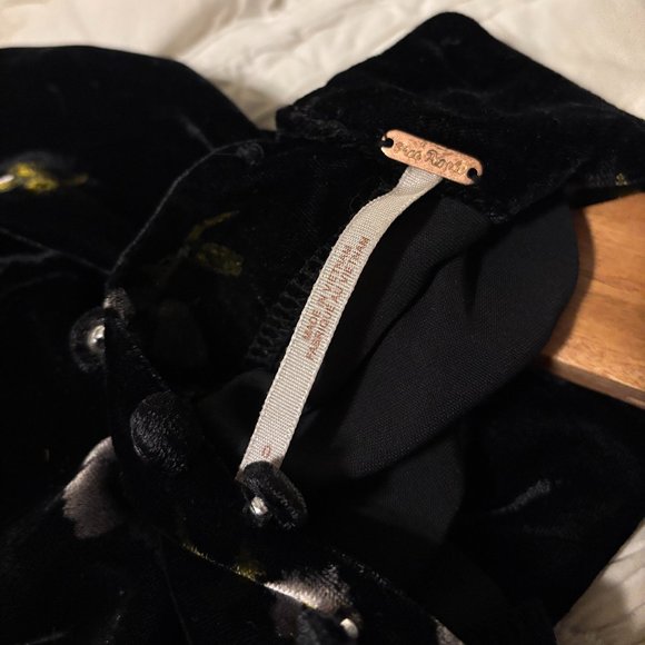 New Free People Be My Baby Velvet Mini Dress - Picture 2 of 4